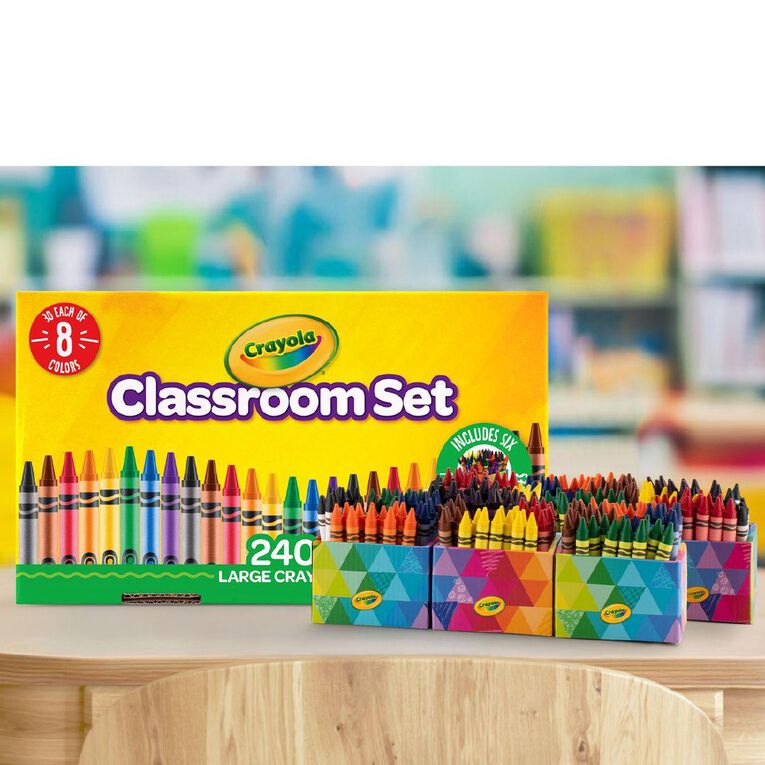 Crayola 240 Pack Large Crayon Classpack Assorted