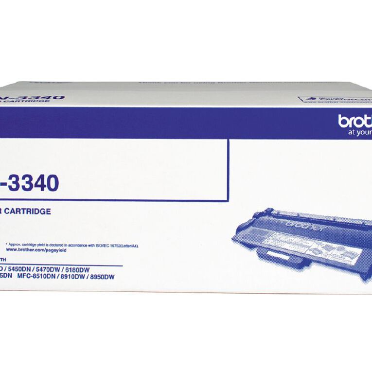 Brother Toner TN3340 Black 8000 Pages