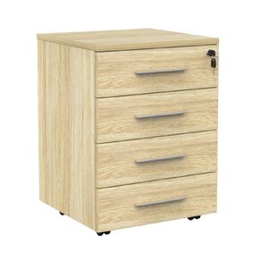 Knight Cubit Mobile 4 Drawer Atlantic Oak