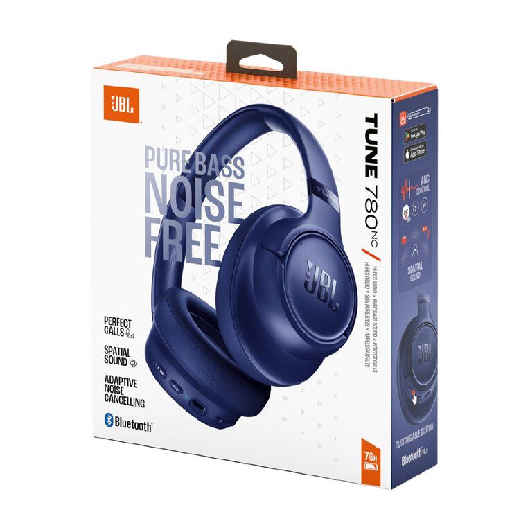 JBL Tune 780NC Wireless Over-Ear Noise Cancelling Headphone Blue
