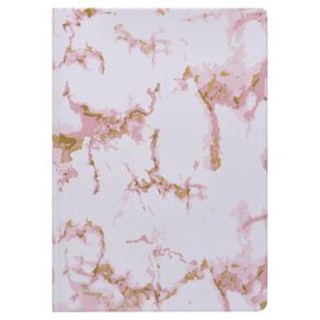 Uniti Stationery Marble Pink Notebook A5