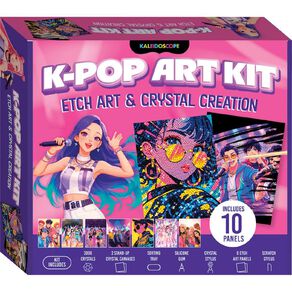 Hinkler K-Pop Art Kit Etch Art & Crystal Creations