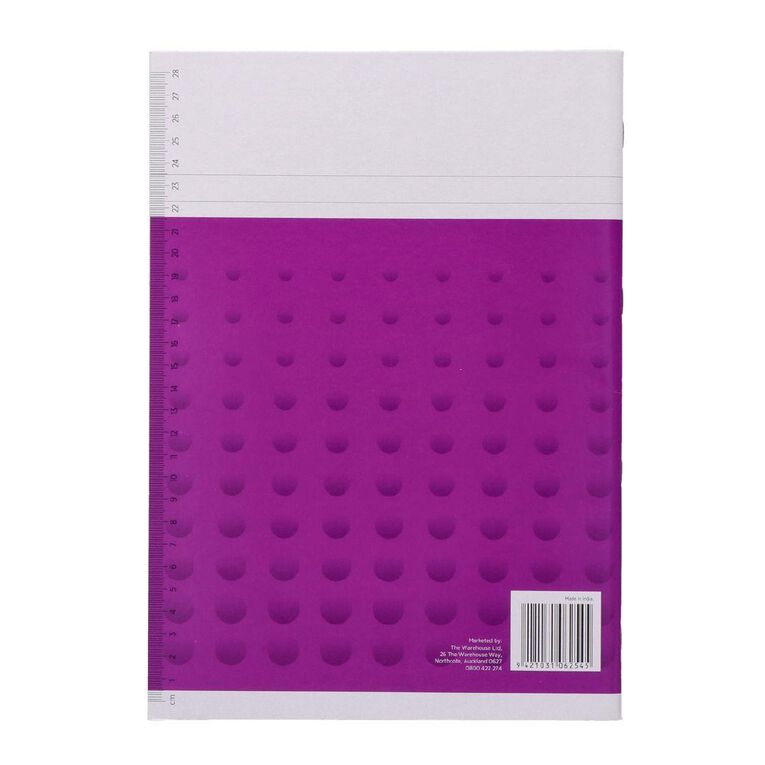 WS Exercise Book 1F8 12mm Ruled 32 Leaf Purple