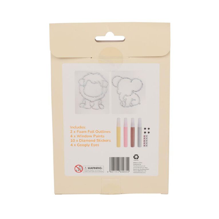 Uniti Kids Window Art Craft Kit Lion