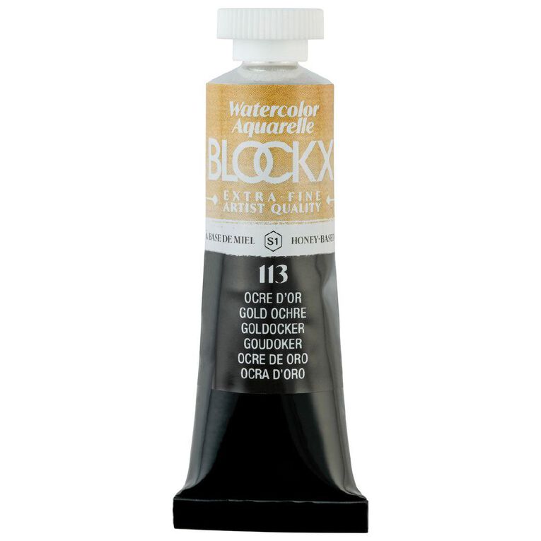 BLOCKX Watercolour Tube 15ml S1 113 Golden Ochre
