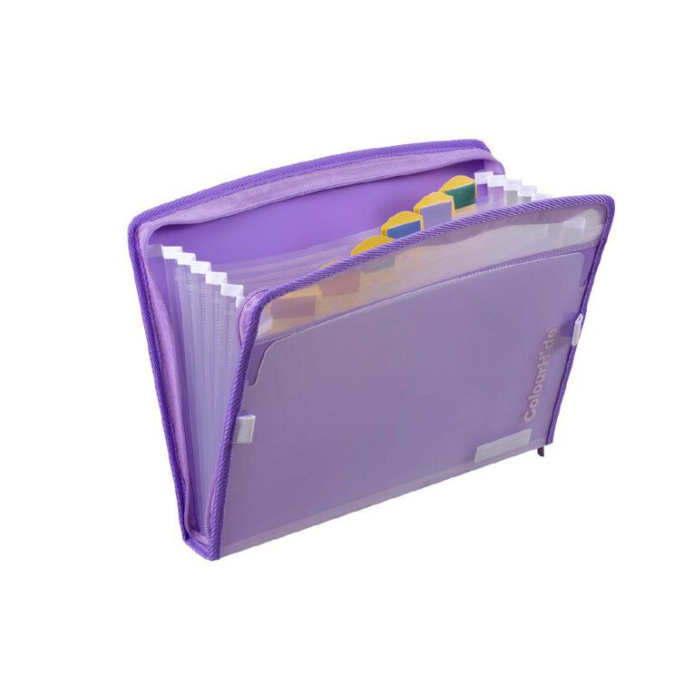 ColourHide Zip it Expanding File Lavender