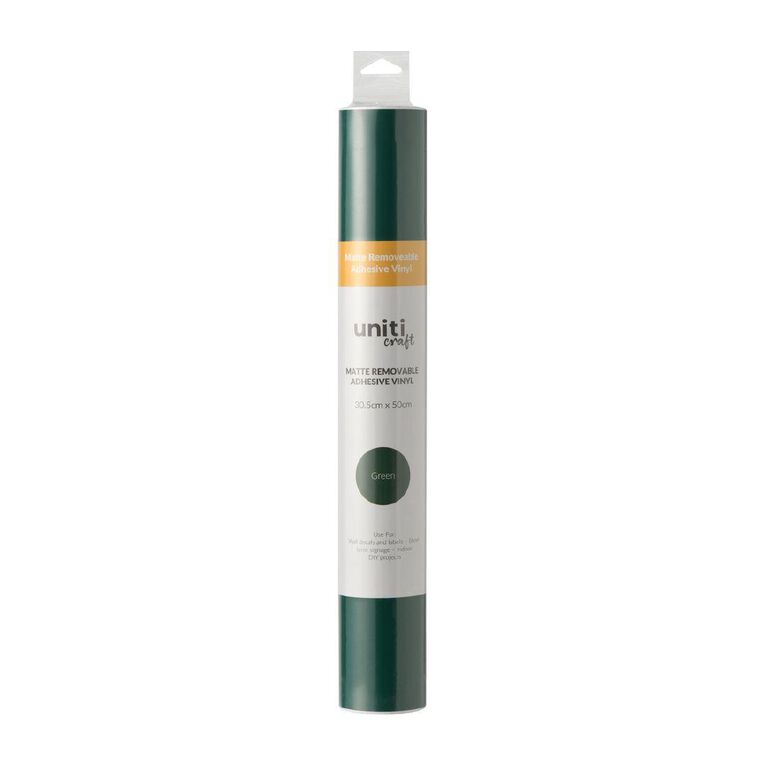 Uniti Craft Matte Removeable Vinyl 30.5Cm X 50Cm Green