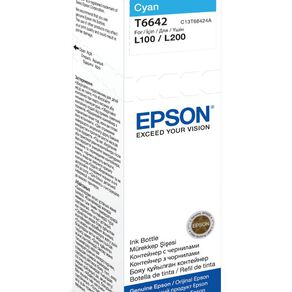 Epson Ink T664 Cyan 70ml Bottle 7500 Pages