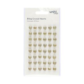 Uniti Bling Crystal Hearts Champagne