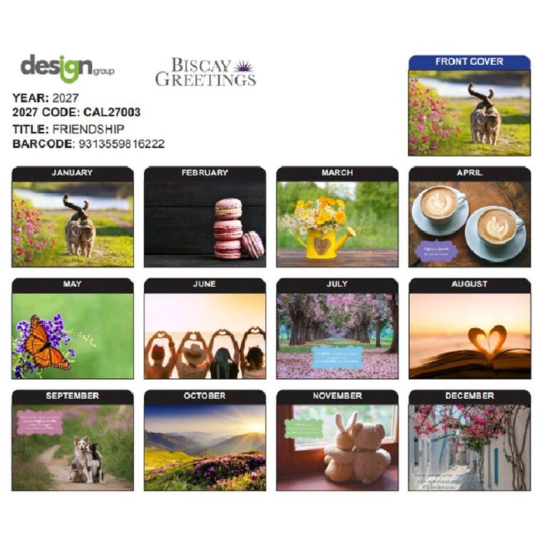 IG Design 2027 Calendar Animal Friends