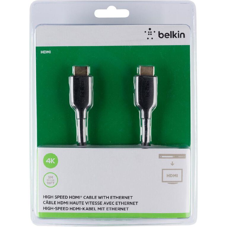 Belkin High Speed HDMI Cable with Ethernet 4k/ Ultra HD 5M