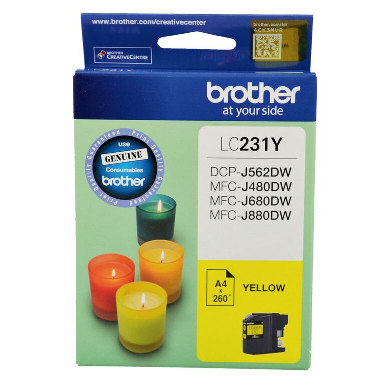 Brother Ink LC231 Yellow 260 Pages