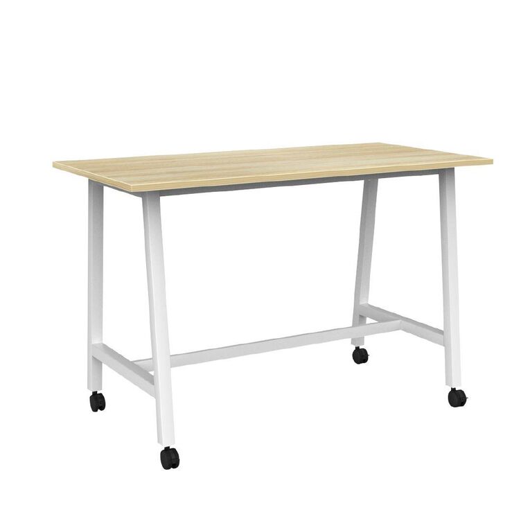 Knights Cubit Bar Leaner Castor 16 x 8 Atlantic Oak Top