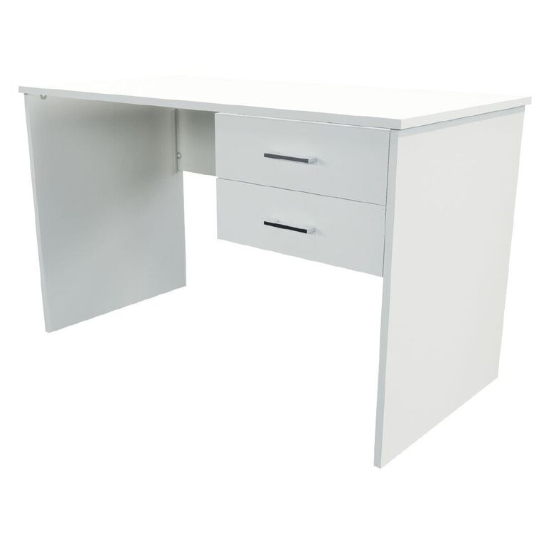 Zealand 2 Drawer Student Desk White