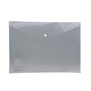 WS Document Wallet Dome Closure Clear A3