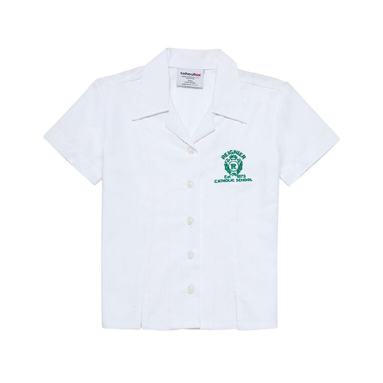 Schooltex Reignier Catholic School Short Sleeve Blouse with Embroidery