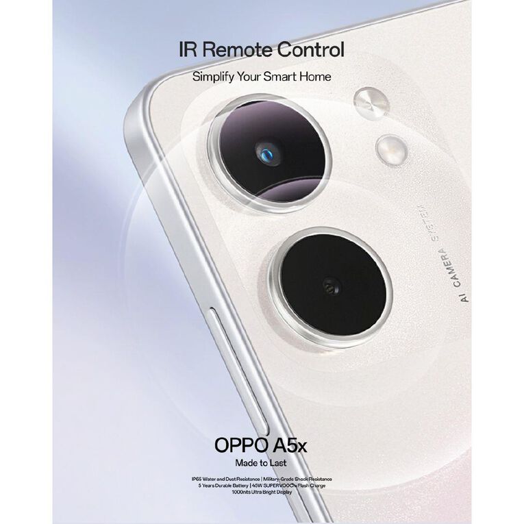 OPPO A5X 4G with Warehouse Mobile SIM Laser White