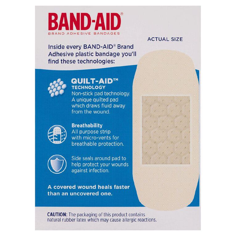 Band Aid Extra Wide Plastic Strips 40 Pack