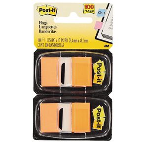 Post-It Flags 2 Pack Orange Mid