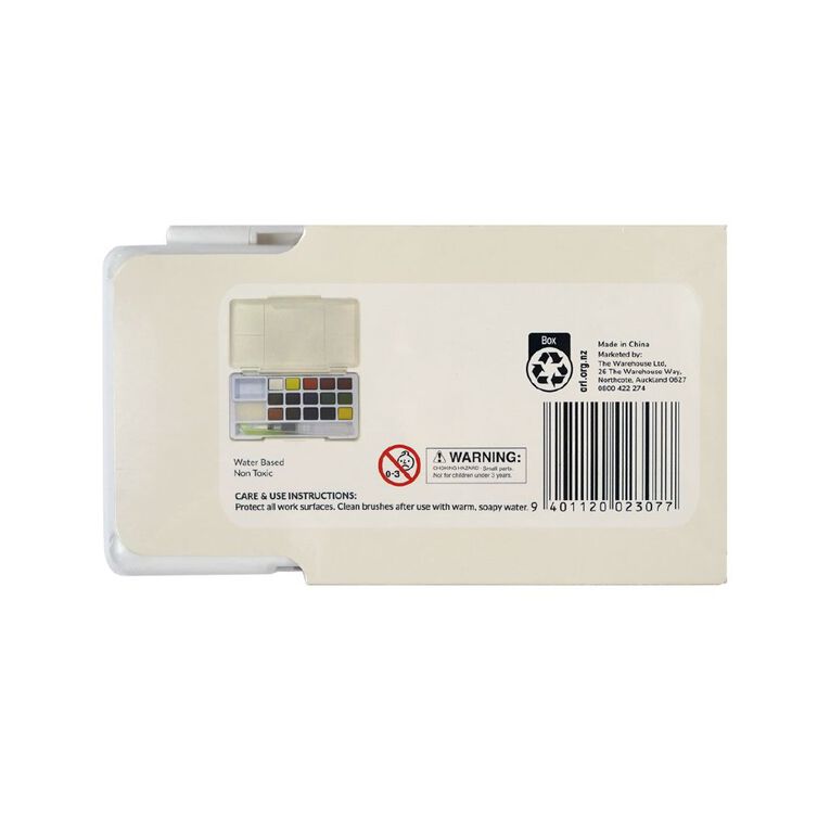Uniti Watercolour 15 Pan Set With Brush