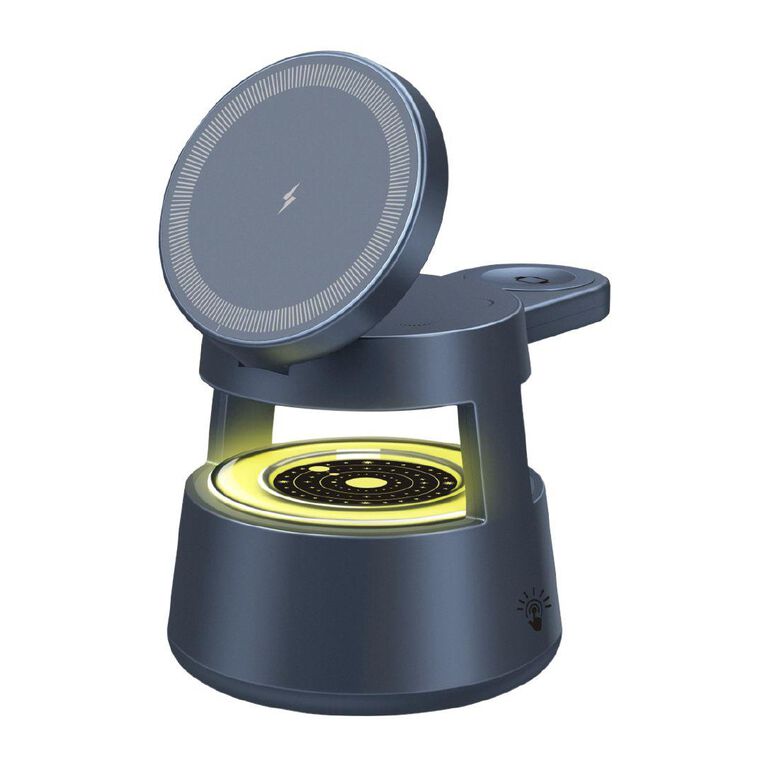 Tech.Inc 4 In 1 Wireless Charging Station With Night Lamp