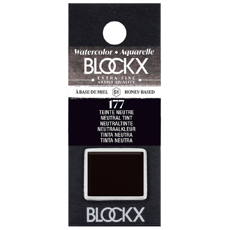 BLOCKX Watercolour Half Pan S1 177 Neutral Tint