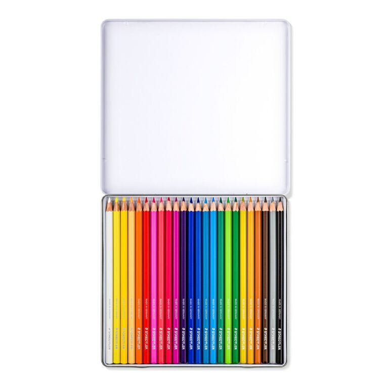 Staedtler Design Journey Coloured Pencil Tin 24 Pack Assorted