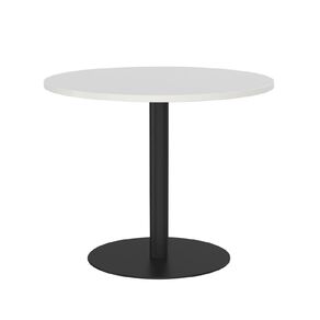 Knights Polo Meeting Table 900 Round White Top