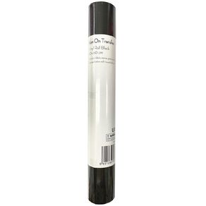 Uniti Iron-on Vinyl Roll 30cm x 60cm Black Black