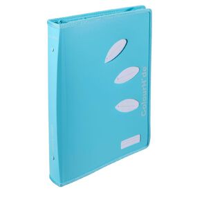 ColourHide Ring Zipper Binder Sky