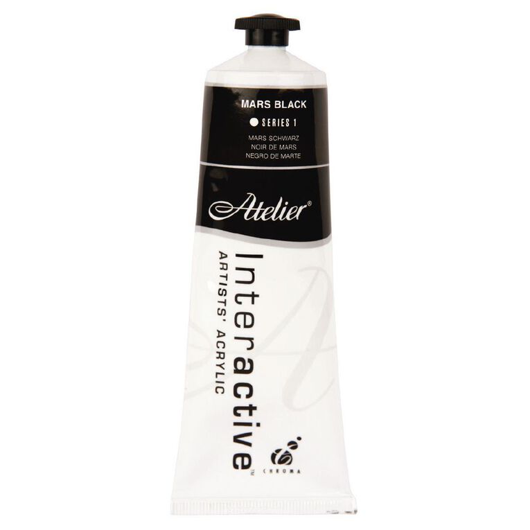 Atelier S1 Acrylic Paint Mars Black 80ml