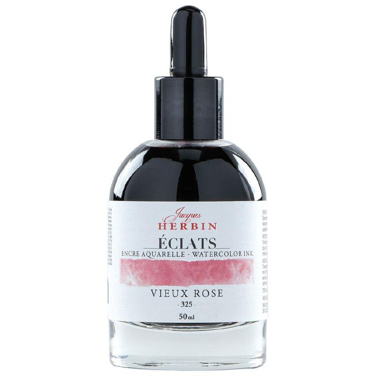 Jacques Herbin Eclats Watercolour Ink 325 50ml Old Rose Rose