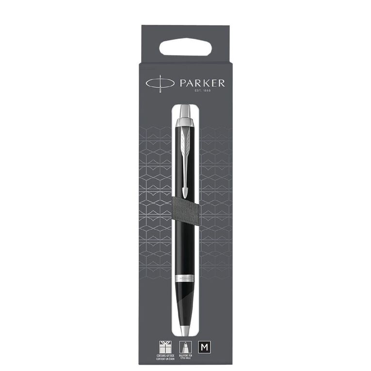 Parker IM Matte Black with Chrome Trim Ballpoint Pen Black