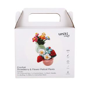 Uniti Craft Adults Crochet Kit Potted Flowers