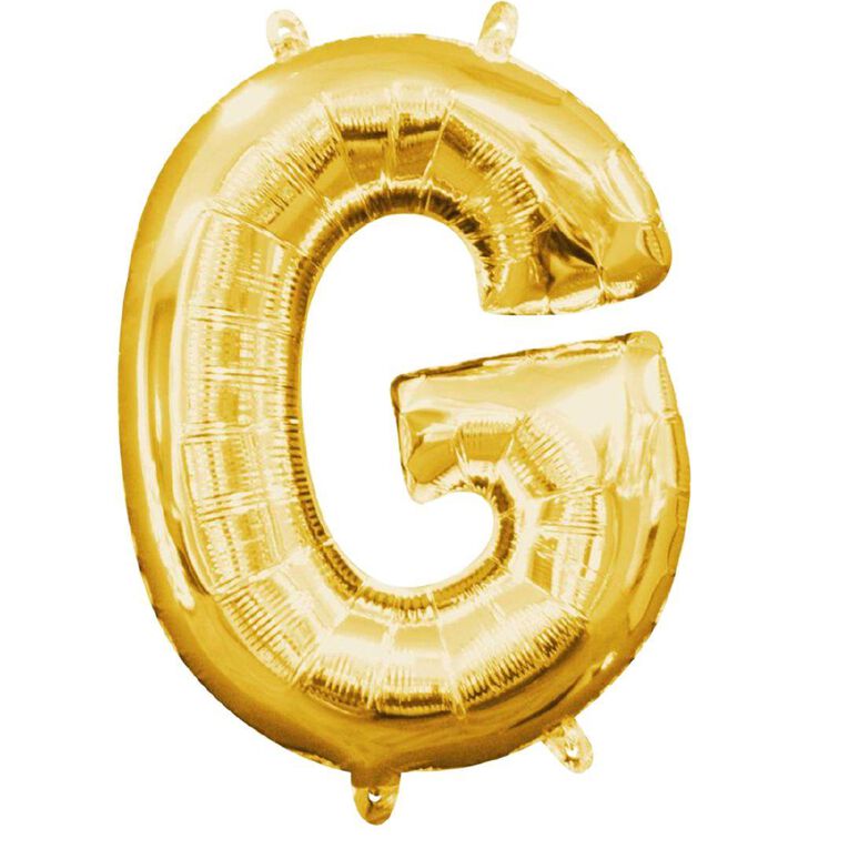 Anagram Small-Size Air Letter G Gold Balloon