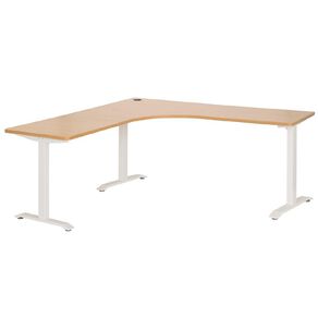 Jasper J Emerge Metal Leg Workstation 1500 Beech/White