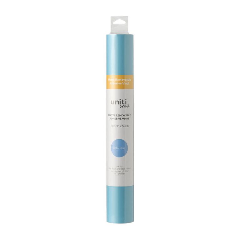 Uniti Craft Matte Removeable Vinyl 30.5Cm X 50Cm Blue