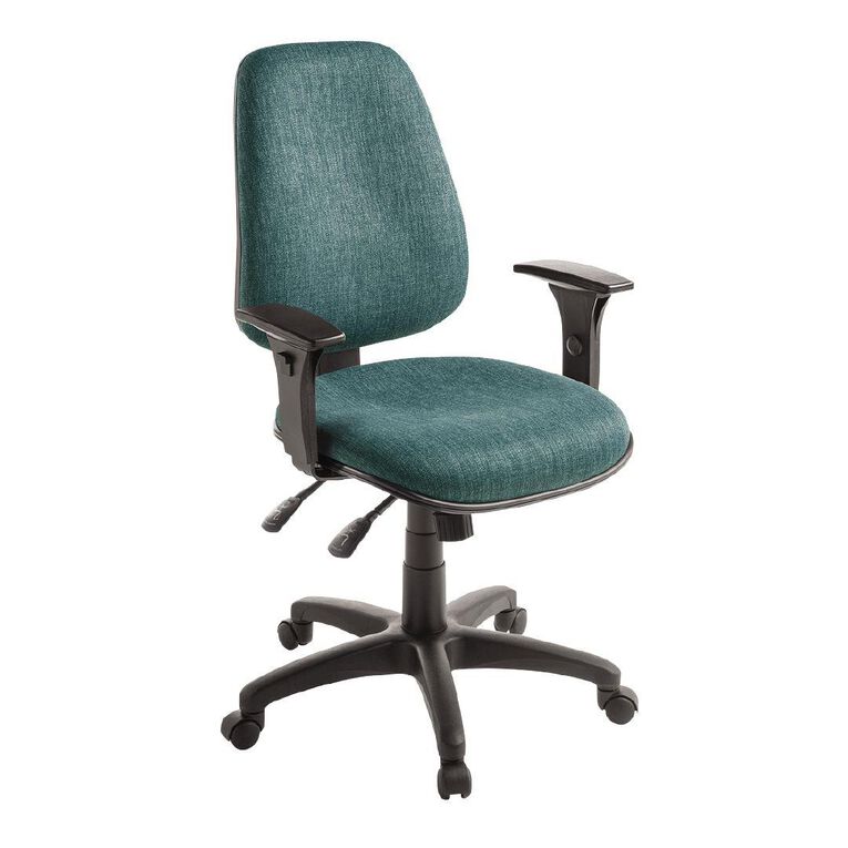 Eden Chorus 3 Lever Highback Ergonomic Chair with Arms Atlantic