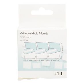 Uniti Photo Mounts White 500 Pack
