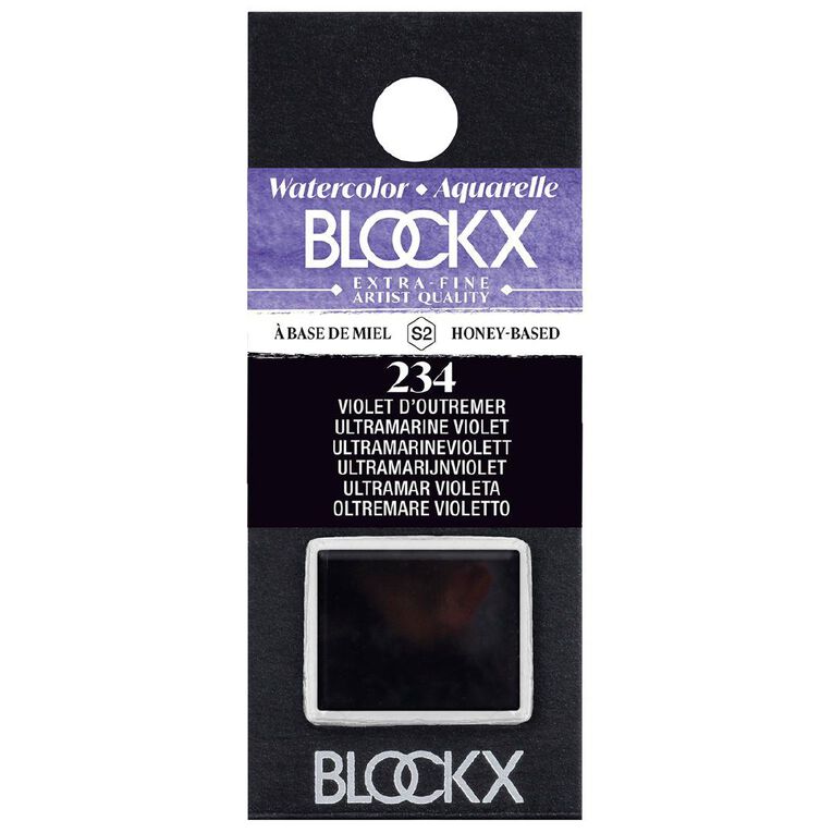 BLOCKX Watercolour Half Pan S2 234 Ultramarine Violet