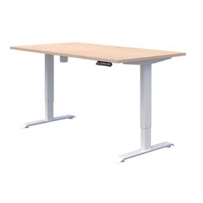 Accent Accent Quick Ship Electric Desk White/Classic Oak 1800 x 800