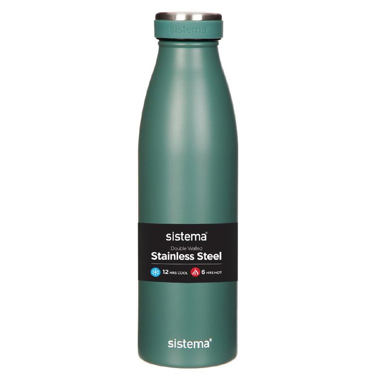 Sistema Stainless Steel Drink Bottle Assorted 500ml