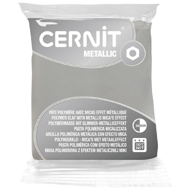 Cernit Polymer Clay Metallic 56g Pearl White White