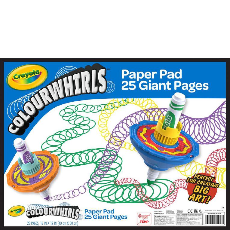 Crayola Colourwhirls Paper Pad