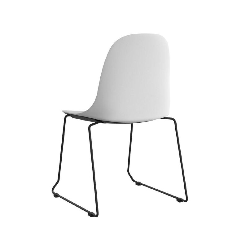 Knights Willow Shell Chair White
