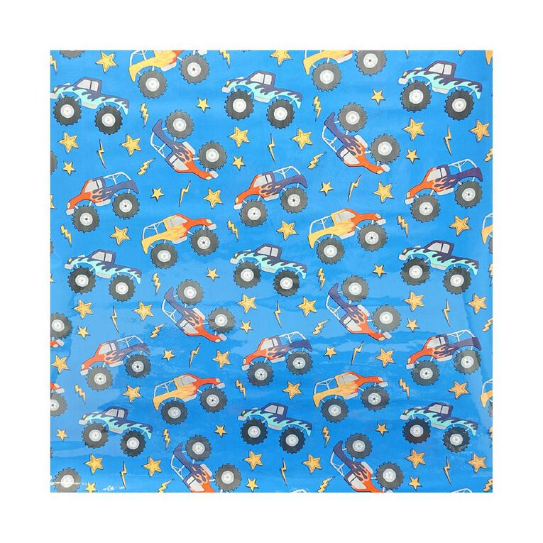 WS Book Covering Monster Truck 45cm x 1m