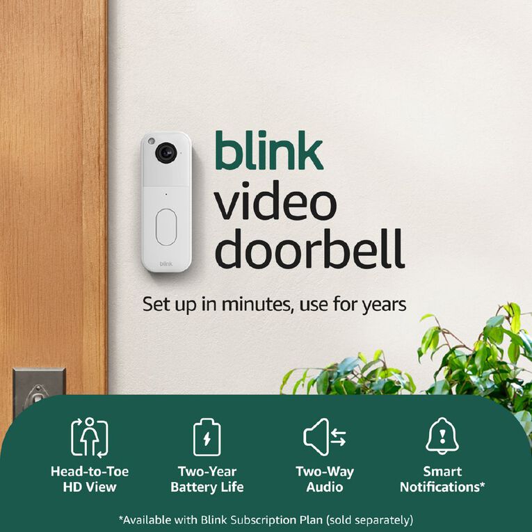 Blink Video Doorbell System White