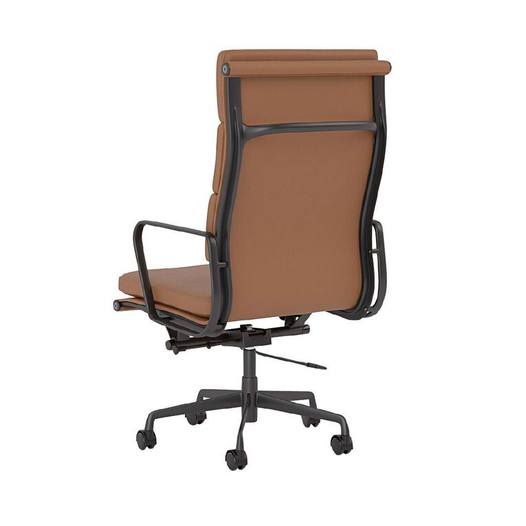 Knights Vogue Leather Highback Chair Tan