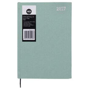 WS Colour Pop 2027 Diary A5 Day to Page Sage