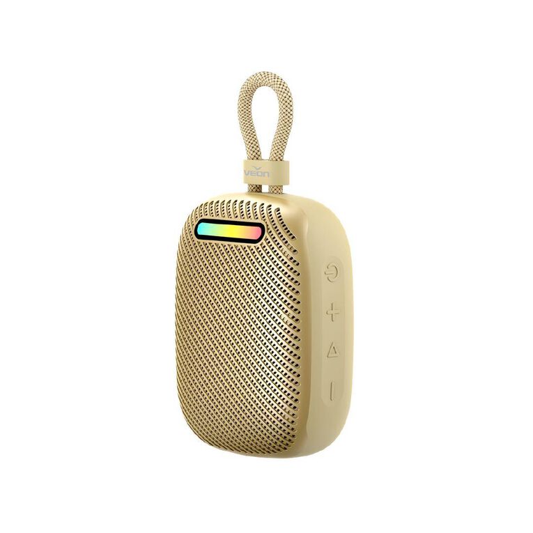 Veon IPX6 Waterproof Portable Speaker VNSK931BTGLD Gold